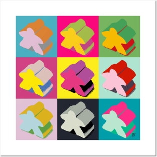 Pop Art Meeple Posters and Art